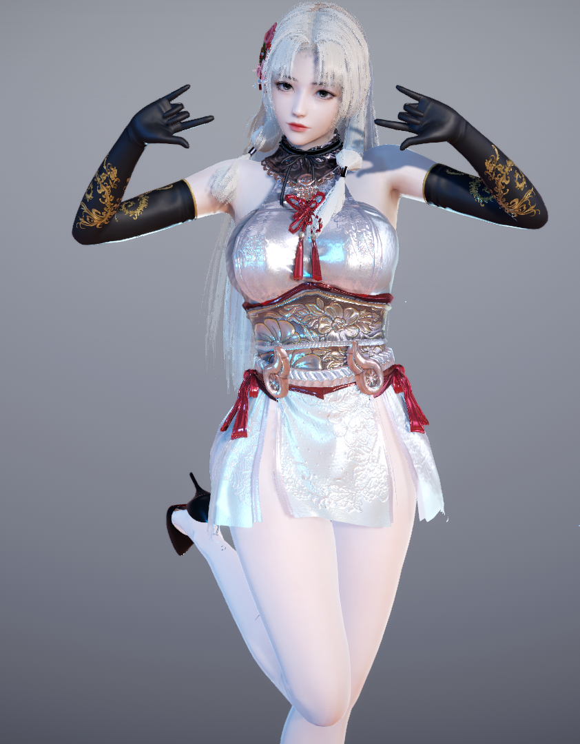 【白色相簿签名档时装】永劫无间-胡桃白丝女王（7天过期不候）