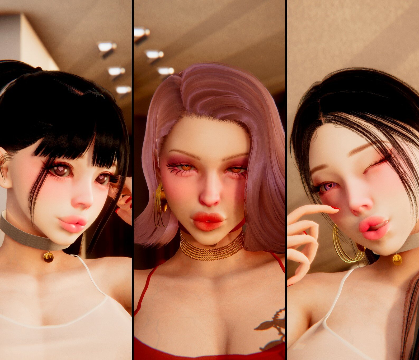 【韩式整容+极限蜂腰】芭比Style母女一家三口