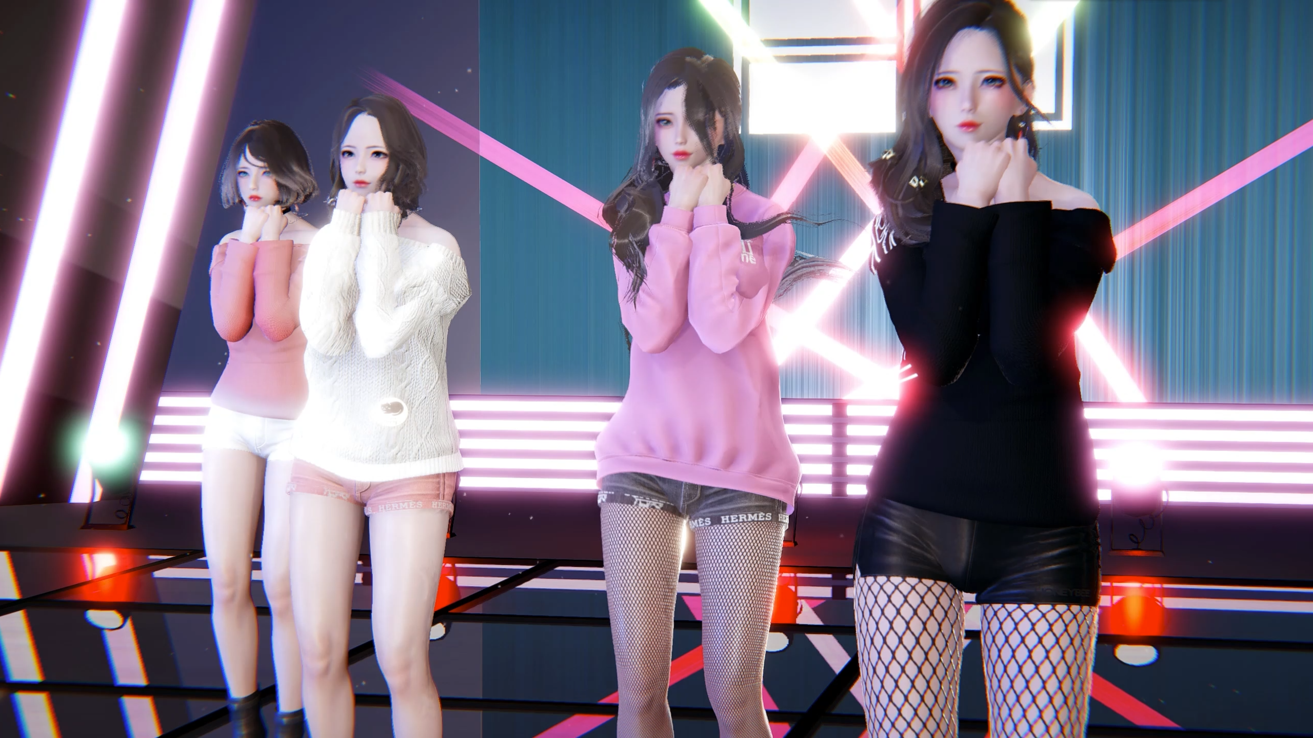 [離媓] MMD动作数据 穿模修复 Red Velvet – Happiness 前50白嫖