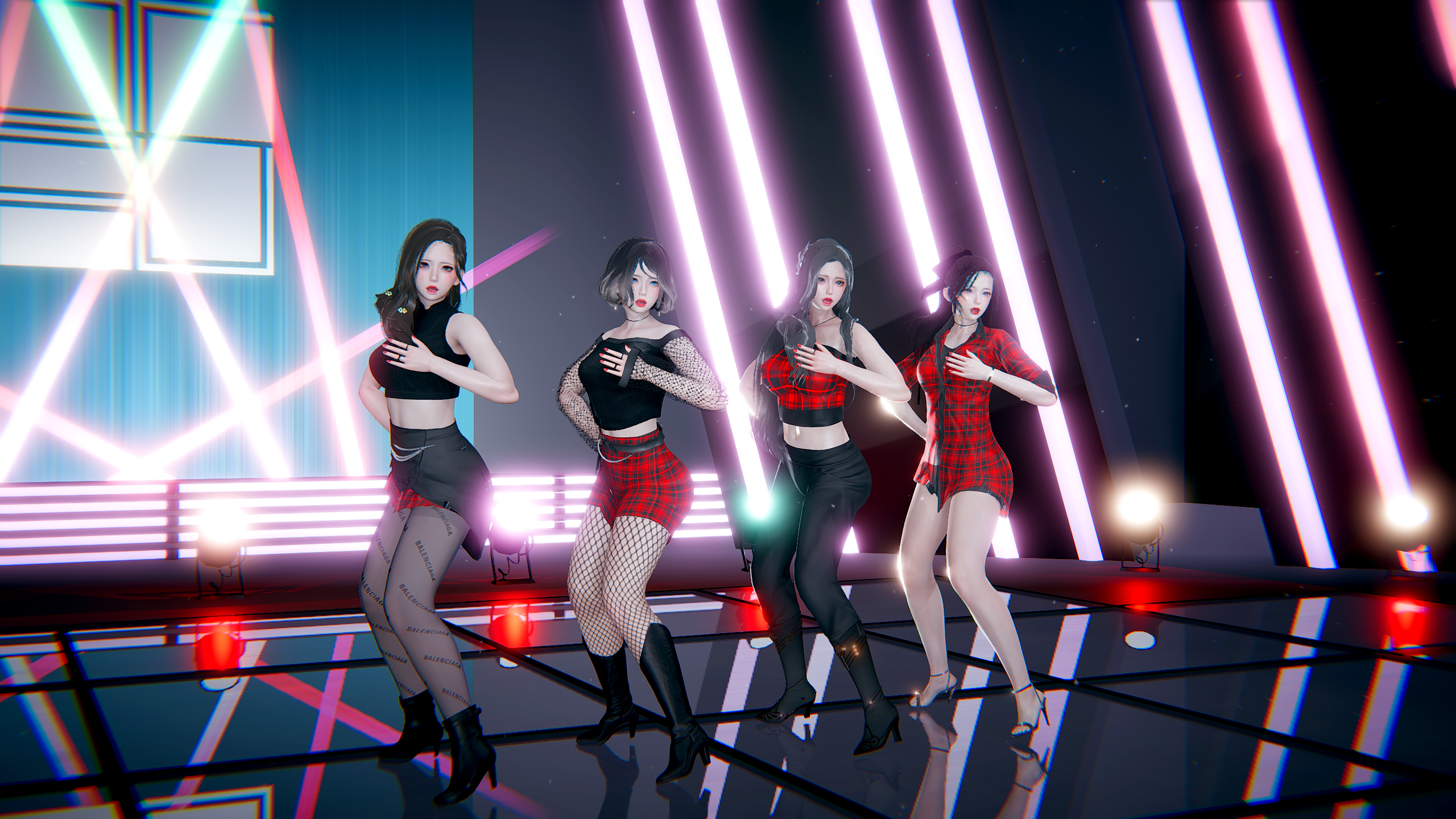 [離媓] MMD动作数据 穿模修复 Black Pink – As if it’s your last 前50白嫖