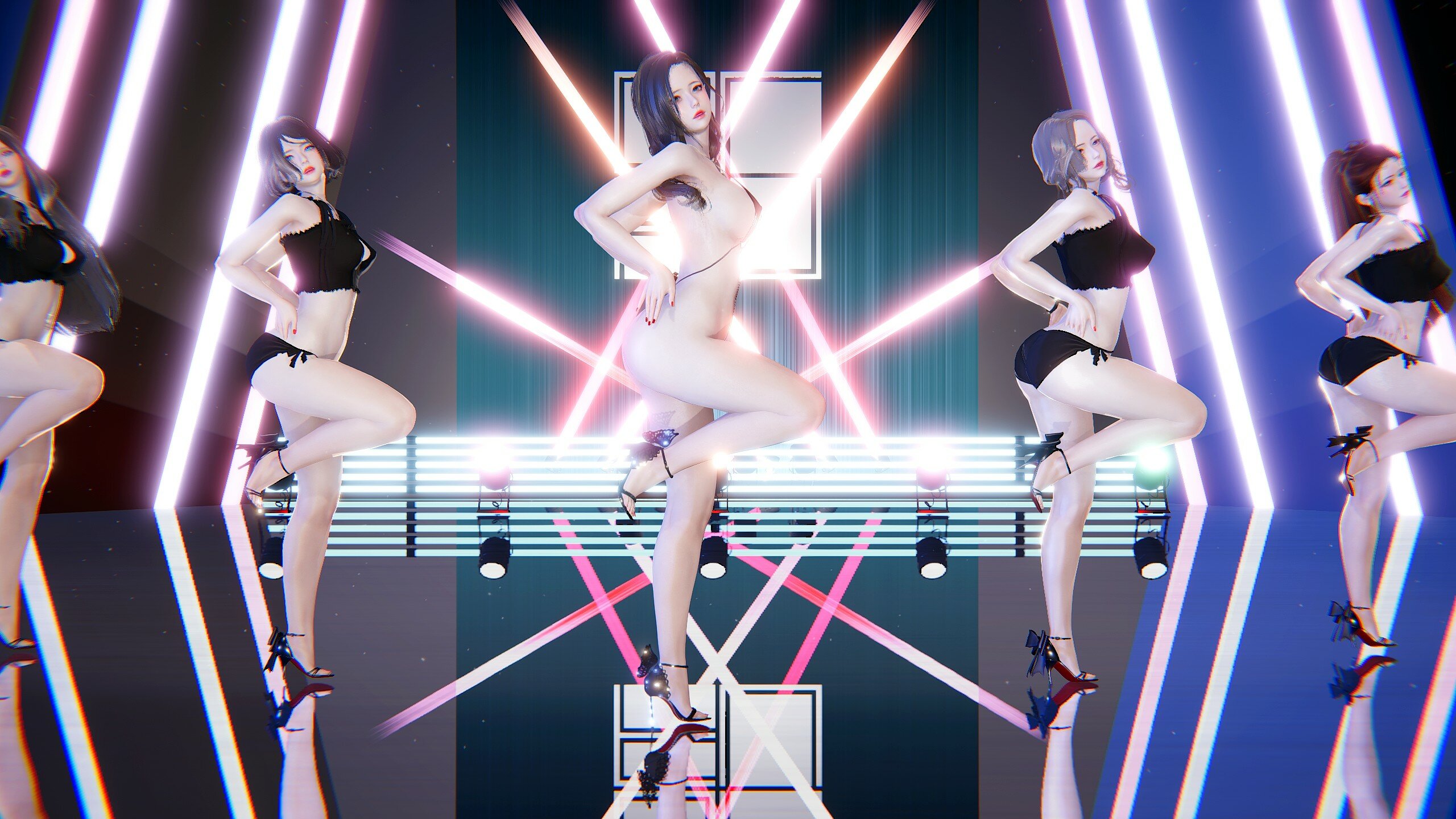 [離媓] MMD动作数据 穿模修复 Rainbow Blaxx – Cha Cha