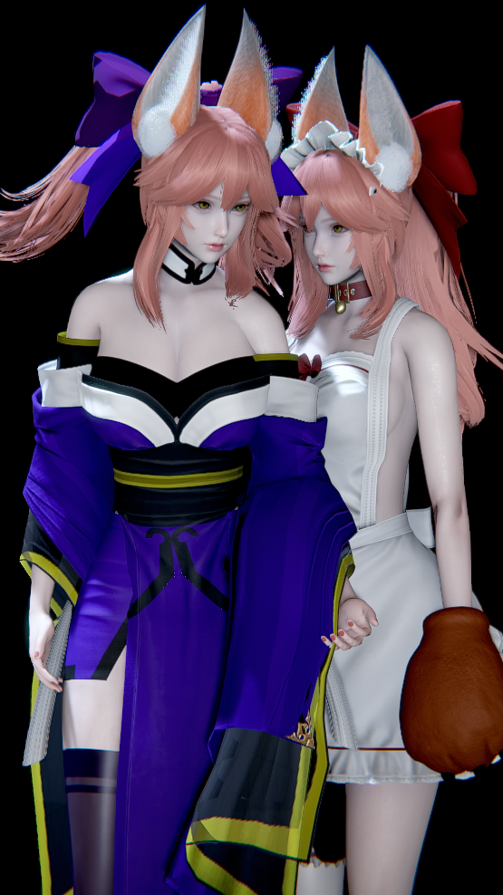 【FGO】 Caster 玉藻前 & Berserker 玉藻猫