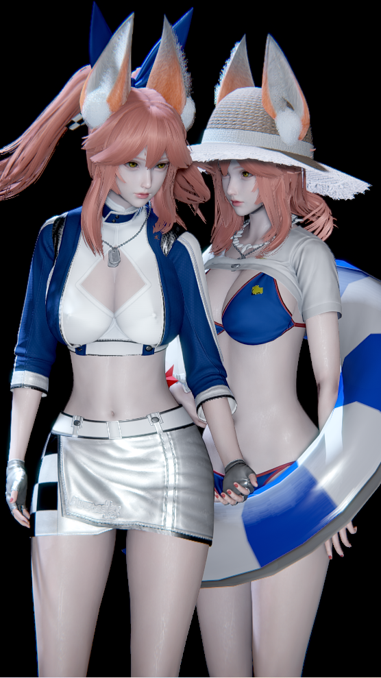 【FGO】 Lancer 玉藻前(泳装) & 赛车服