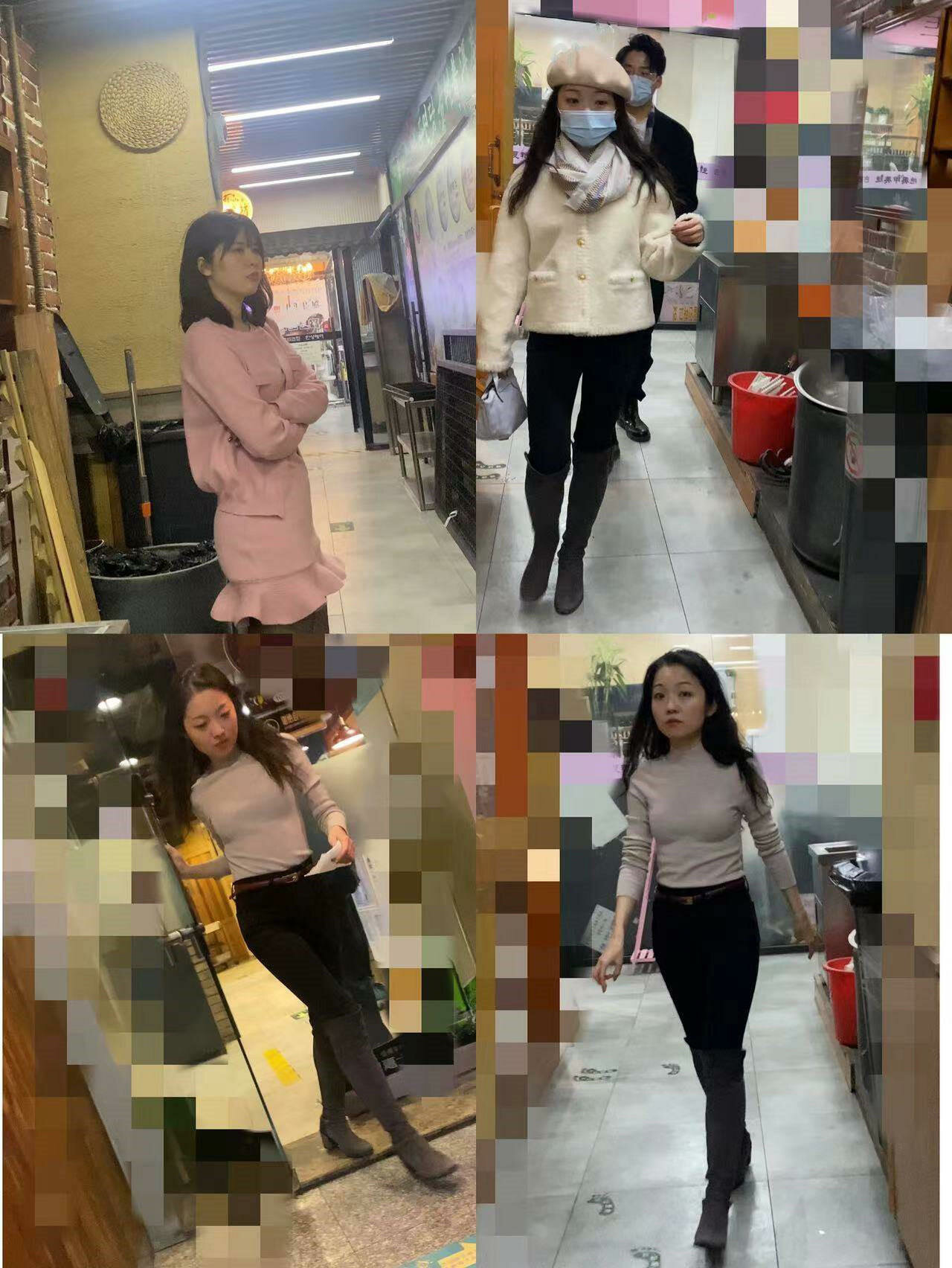 ⚫️【精品厕拍】，商业街女公厕，4K高清偸拍多位女性方便，同步露脸，撅着光滑圆润大屁股看双洞