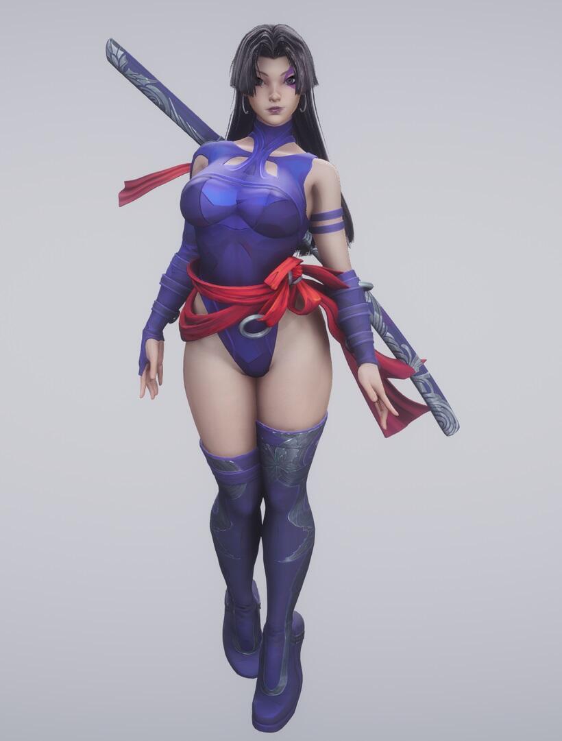 《Marvel Rivals》(漫威争锋)人物及服装分享!!!Psylocke灵蝶