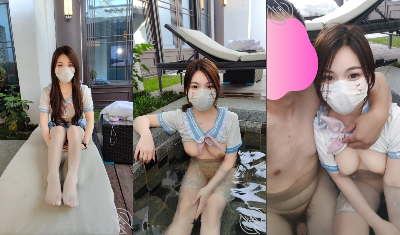 ⚫️【5月新品】，超强绿帽大神【我和娇妻的日常】付费钻石贴，温泉3P的一天，屋外搞到屋内