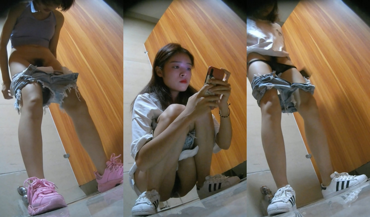 ⚫️【精品厕拍】，商场女厕脸穴同框近景偷拍，多位长腿美女方便，嘘嘘没拿纸，完事抖一抖屁股(7V)