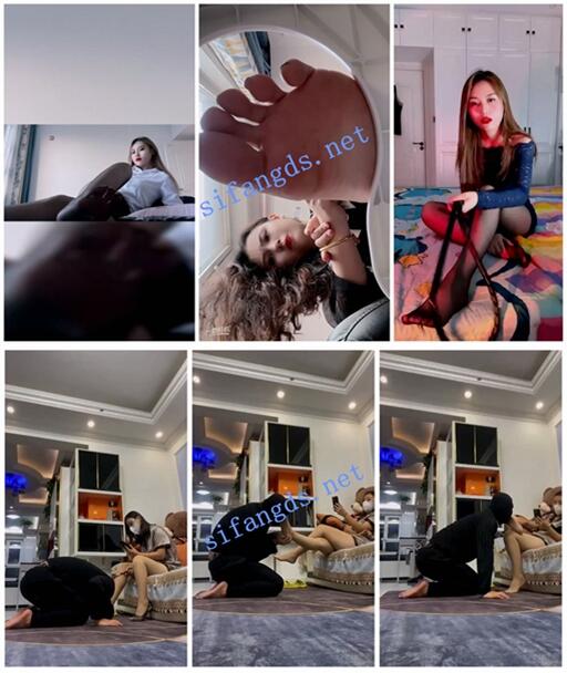 【快手福利】女王调教【张佳佳主S】言语羞辱丝足高跟口水