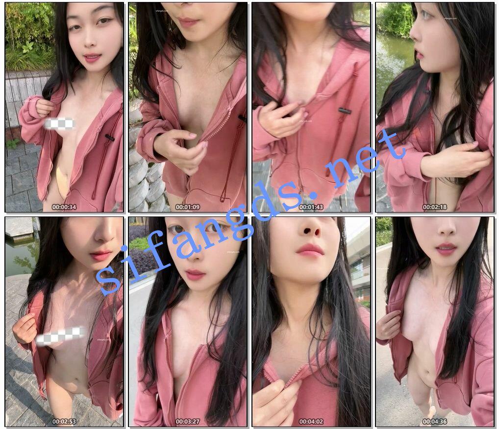 【补档】ஐ西萌ஐ颜值学妹瑞瑞 白天公园露出+露脸自拍花絮小福利