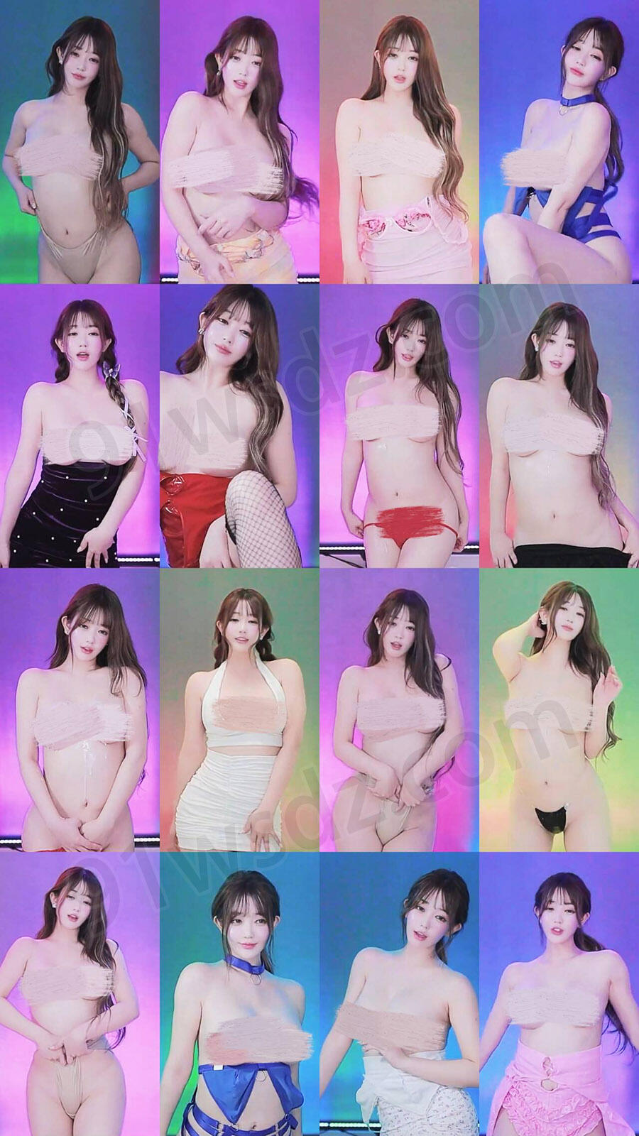 网红主播 云朵 韩国主播D杯奶妹多套服装超强抖舞 18V/2.75G