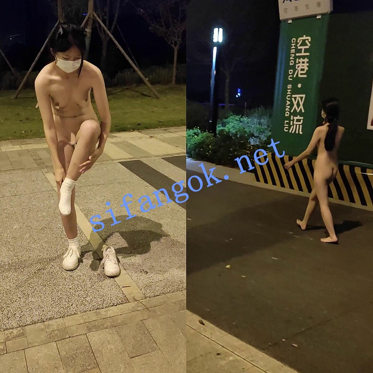 【补】❤️【Fxxc77】成都双流 户外高价定制 手铐脚链全裸自慰