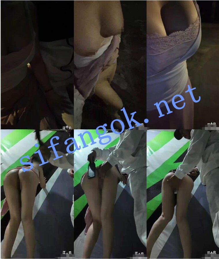 【补】巨乳极品【江小凡】随机搭讪露出求调教口交 小区楼下自慰
