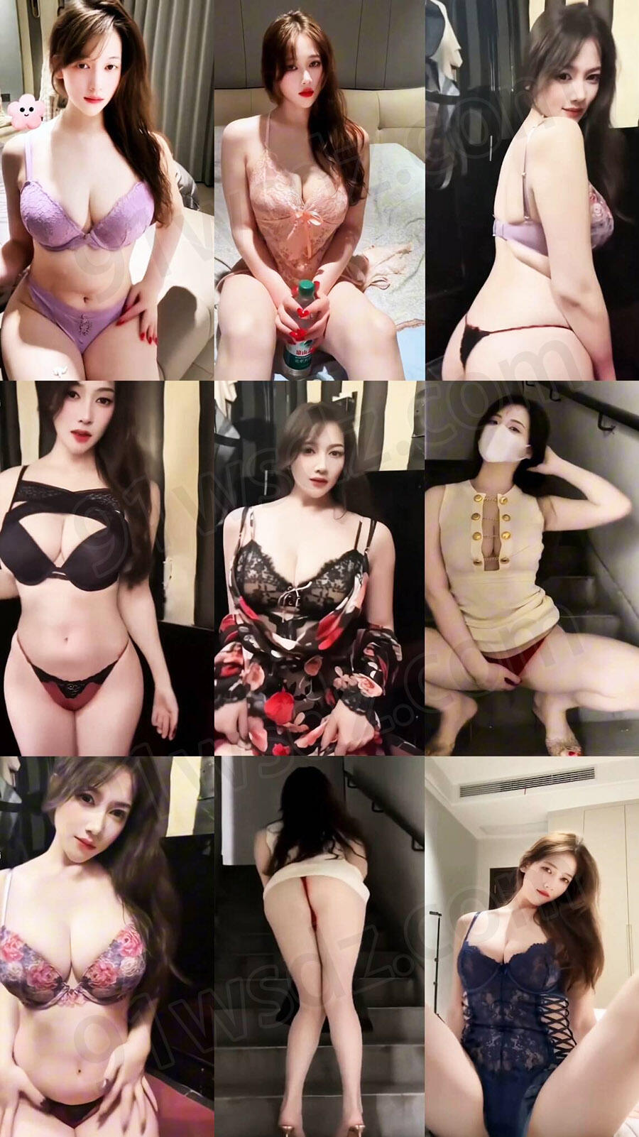 抖音|可可西 S型巨乳百万粉丝网红情趣内衣长视频 5V/1.35G