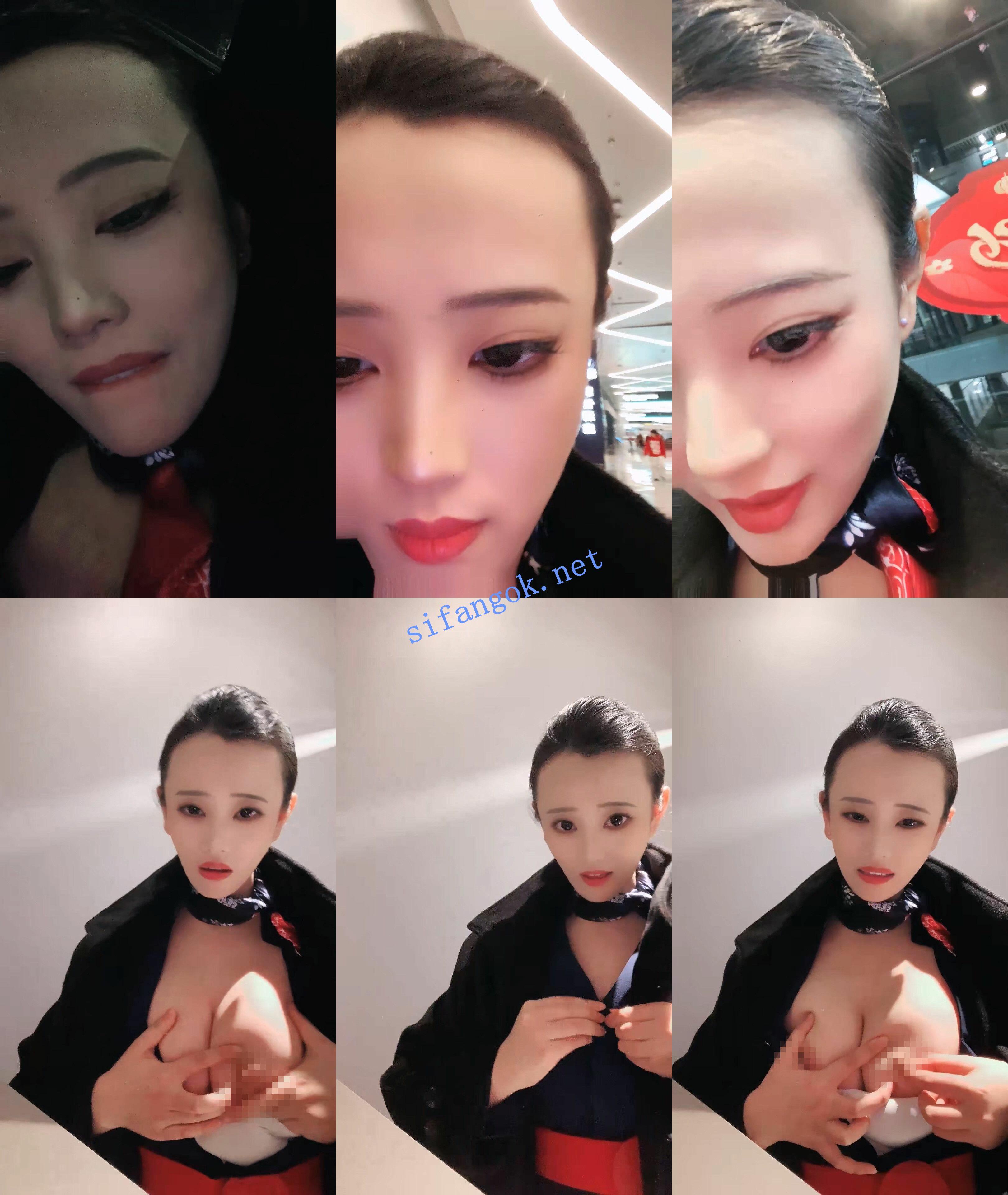 ♆♆【小鱼糕冷】巨乳空姐-! 跳蛋道具自慰-无套啪啪-颜射-2