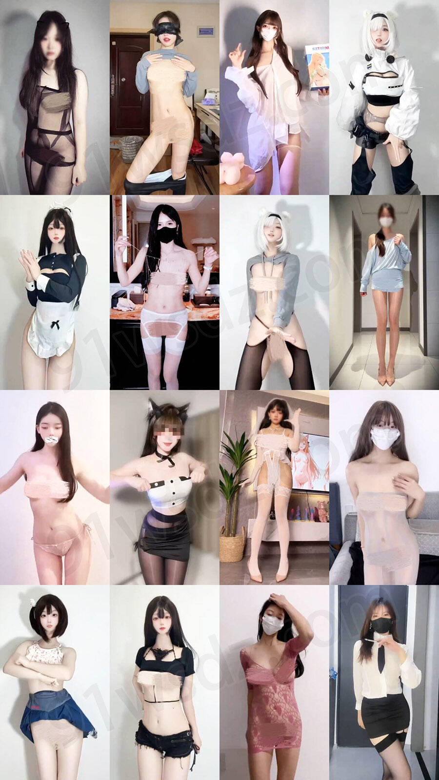 网红主播 最全美女云集抖音风G舞变装超大合集 268V/1.04G