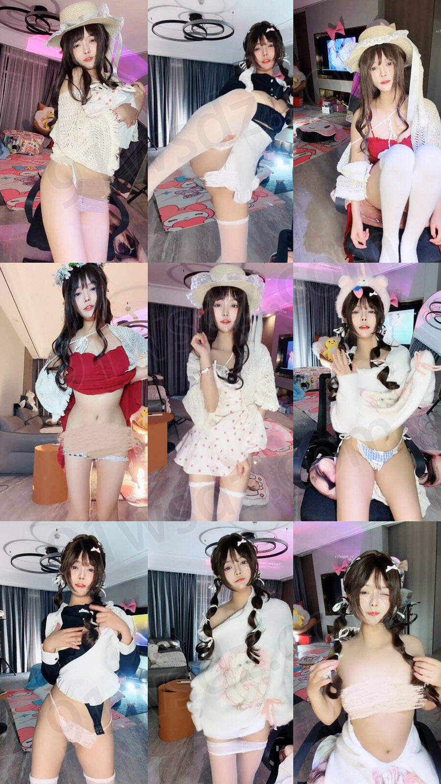 网红主播 张晚萌 20小时核弹二次元福利姬角色扮演诱惑 14V/19.5G