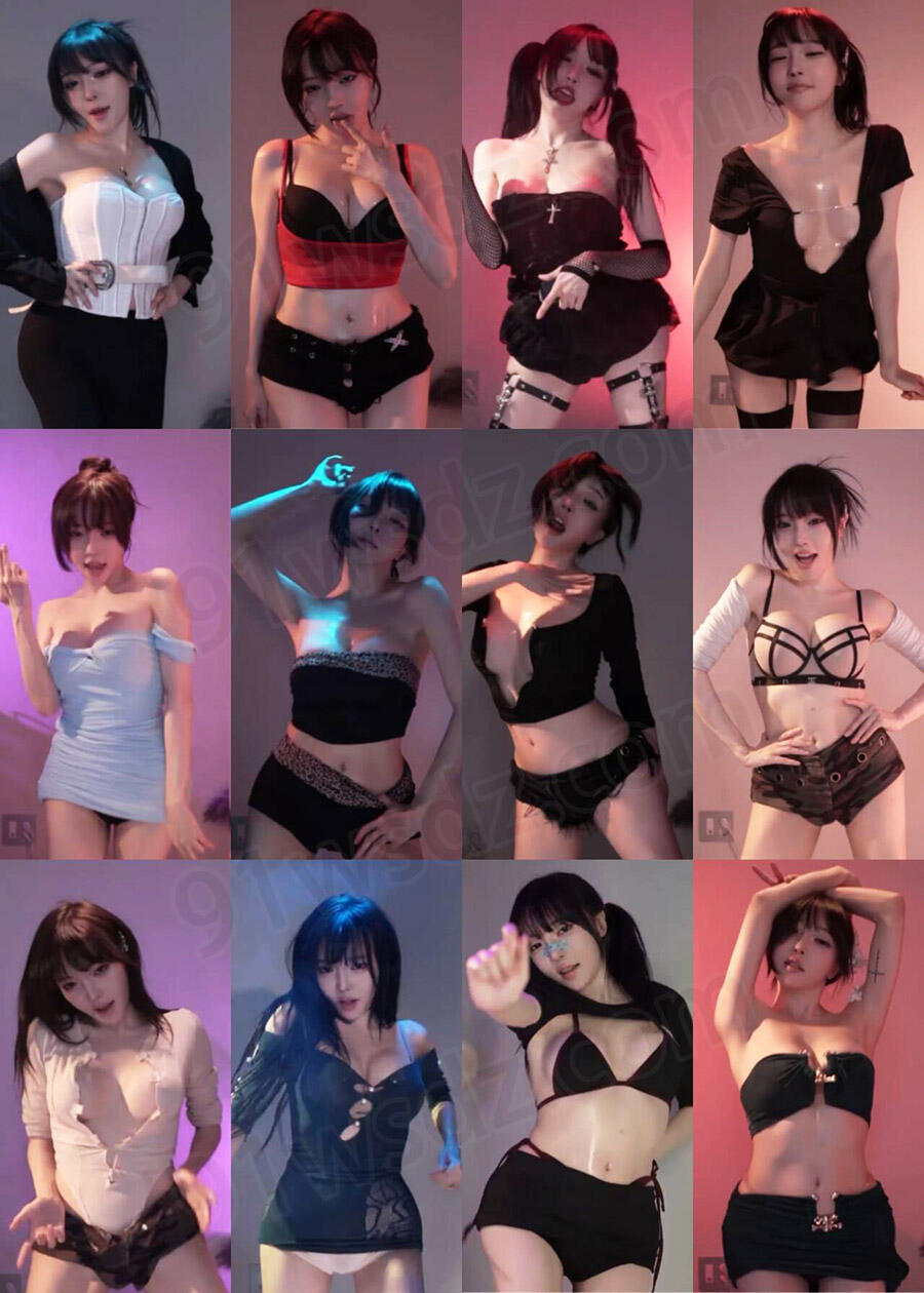 网红主播 Yoon_froggy 韩国BJ高颜美女4月情趣黑丝性感热舞合集 上帝视角大摆锤等 12V/15.8G