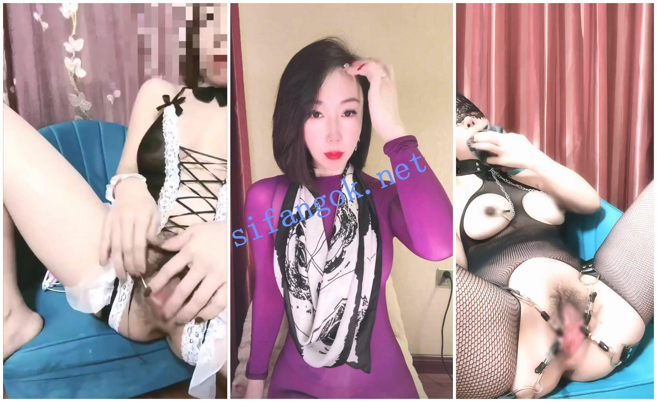 【抖音福利】风骚短发韵味熟女【酥酥麻麻】道具自慰喷水.3