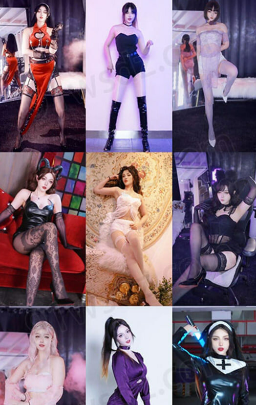 BZ|小须须_Arcana B站UP主COS制服女仆ASMR舔耳高跟丝袜付费充电诱惑热舞合集 123V/26.9G
